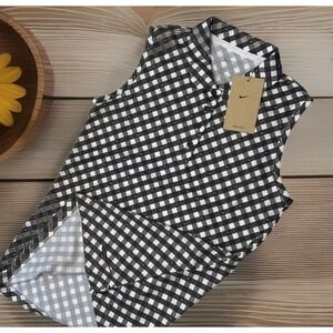 Nike Polo Shirt Victory Sleeveless‎ Printed Pickleball Golf DX1505-010 Sz XS NWT